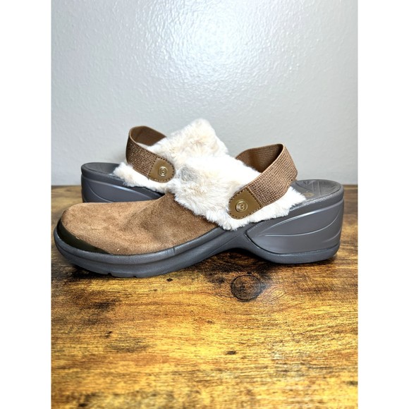 BZees Kismet Faux Fur Slip On Comfort Mules Shoes Women US Size 7.5M - Picture 6 of 13